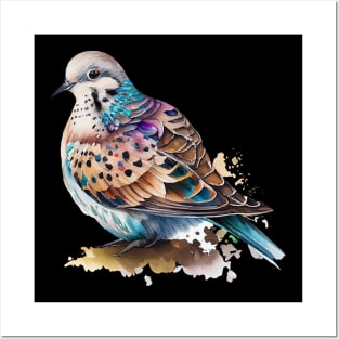 Turtle Dove Watercolor 5.0 Posters and Art